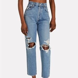 Agolde Fen Cropped Straight Leg Jeans